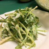 豆腐deまろやか水菜サラダ